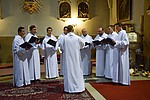 Schola z Nového Mesta spievala na svätej omši v Cíferi