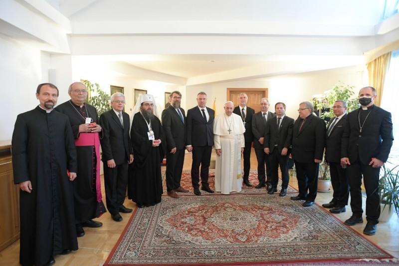 Pápež František sa stretol s členmi Ekumenickej rady cirkví