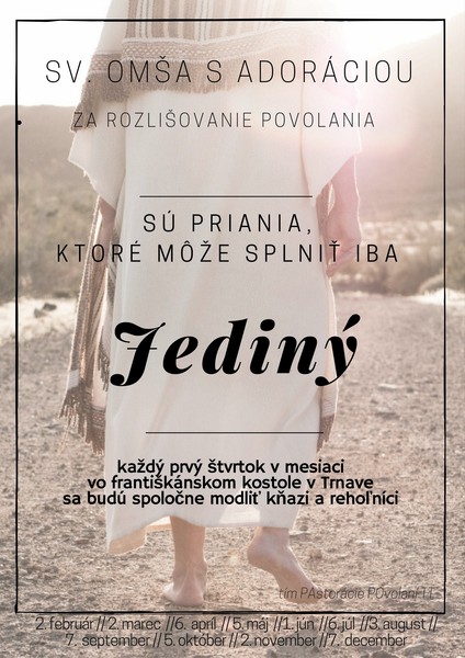 Spojíme sa v modlitbe za duchovné povolania