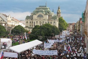 Vyše 70-tisíc ľudí na Národnom pochode za život v Košiciach